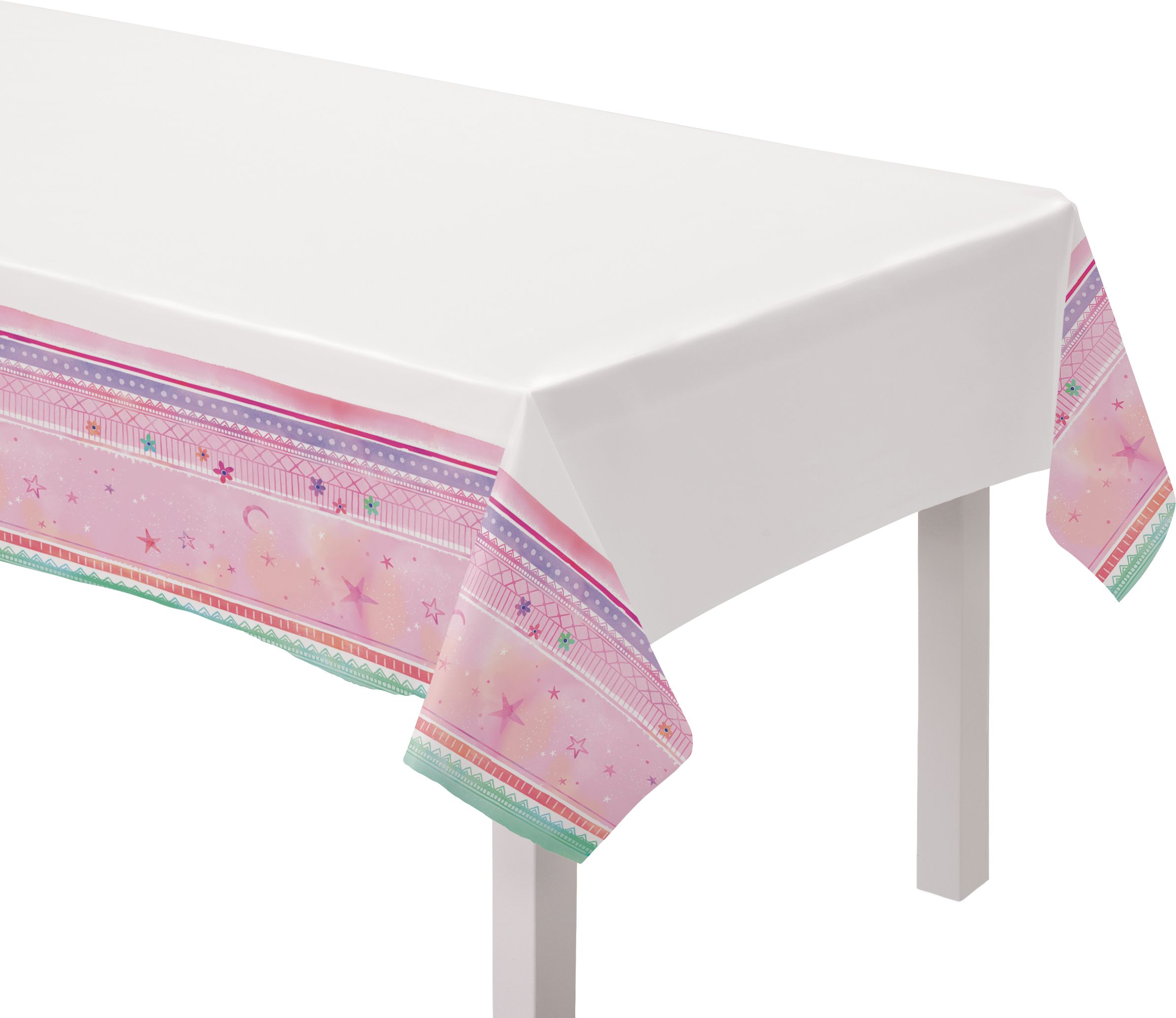 Girl-Chella Birthday Party Paper Table Cover, 54-in x 96-in Front_Angled_Left