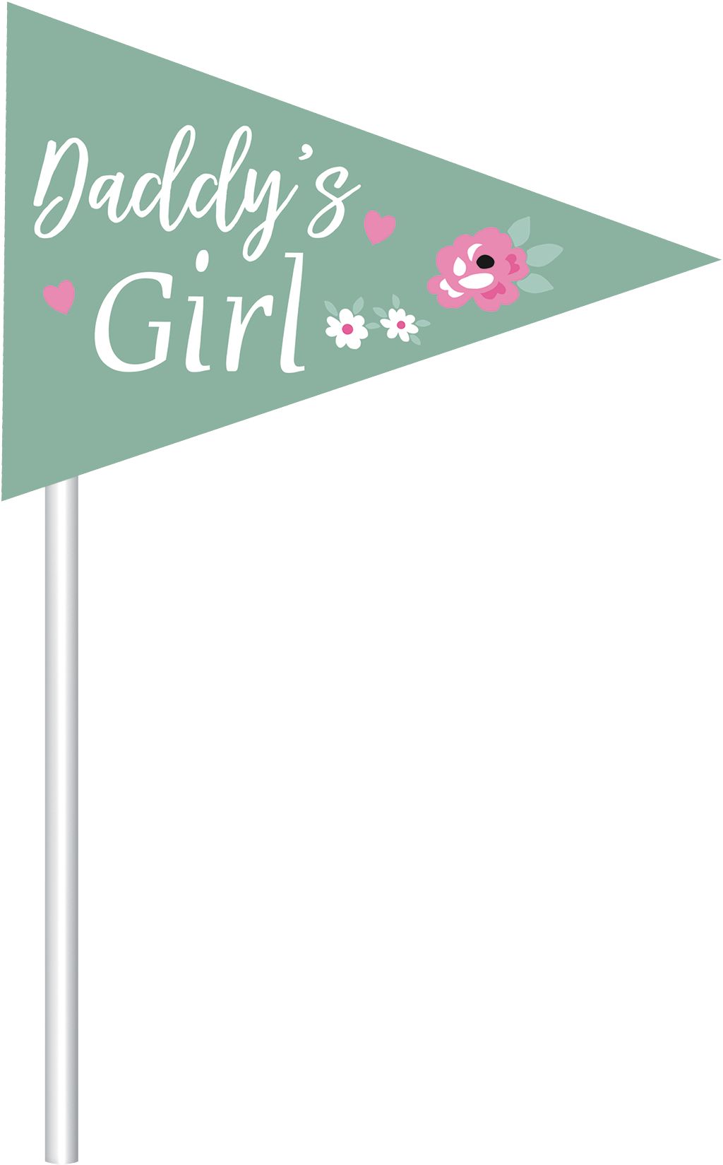 Sweet Swan Scene Setter with Photo Booth Props Front_Flat