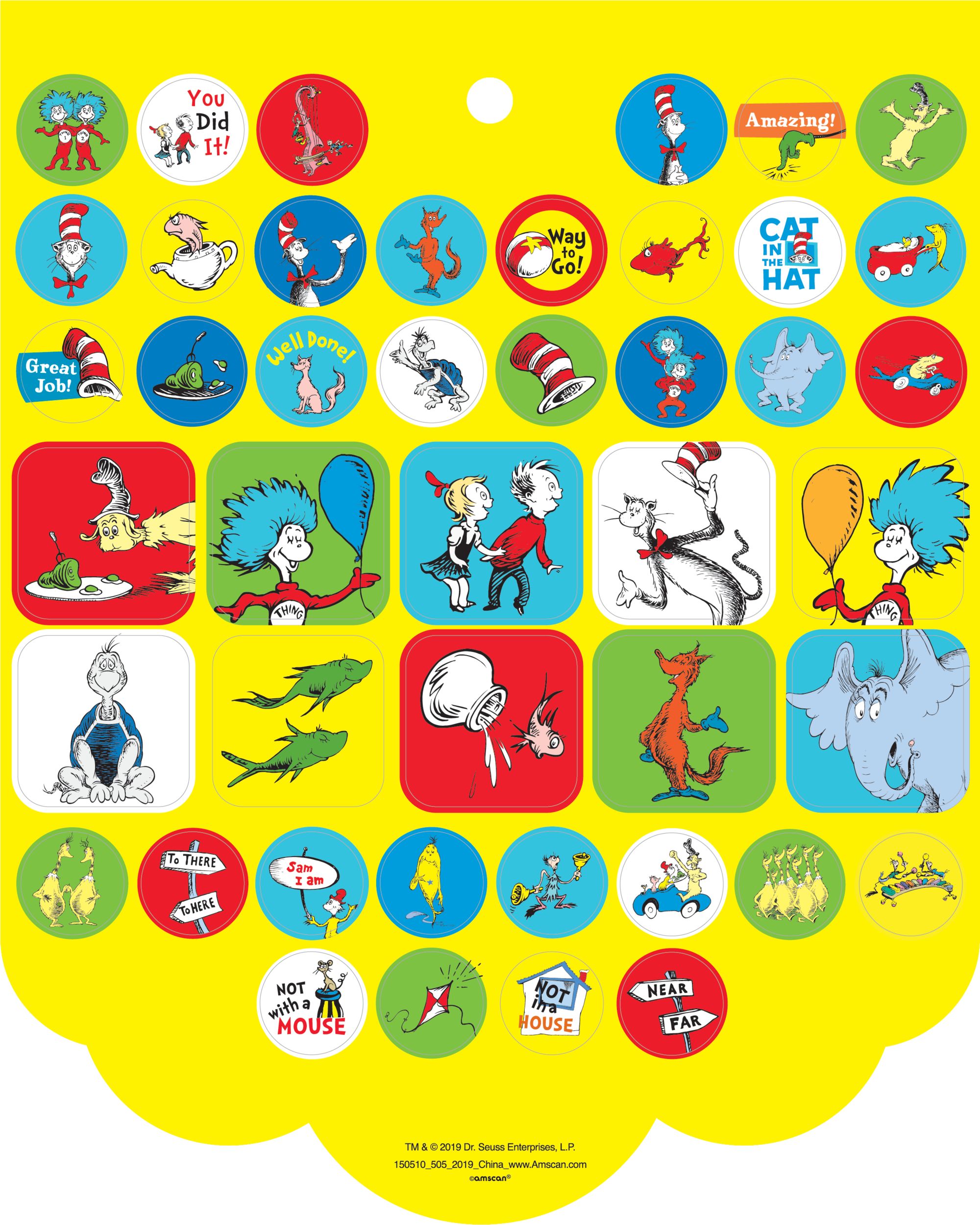 Dr. Seuss Sticker Book for Birthday Party/Everyday Overhead_Flat