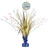 Centre de table en gerbe multicolore Happy Dots Party Time Front_Flat