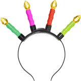 Bandeau lumineux à bougies multicolores Front_Flat