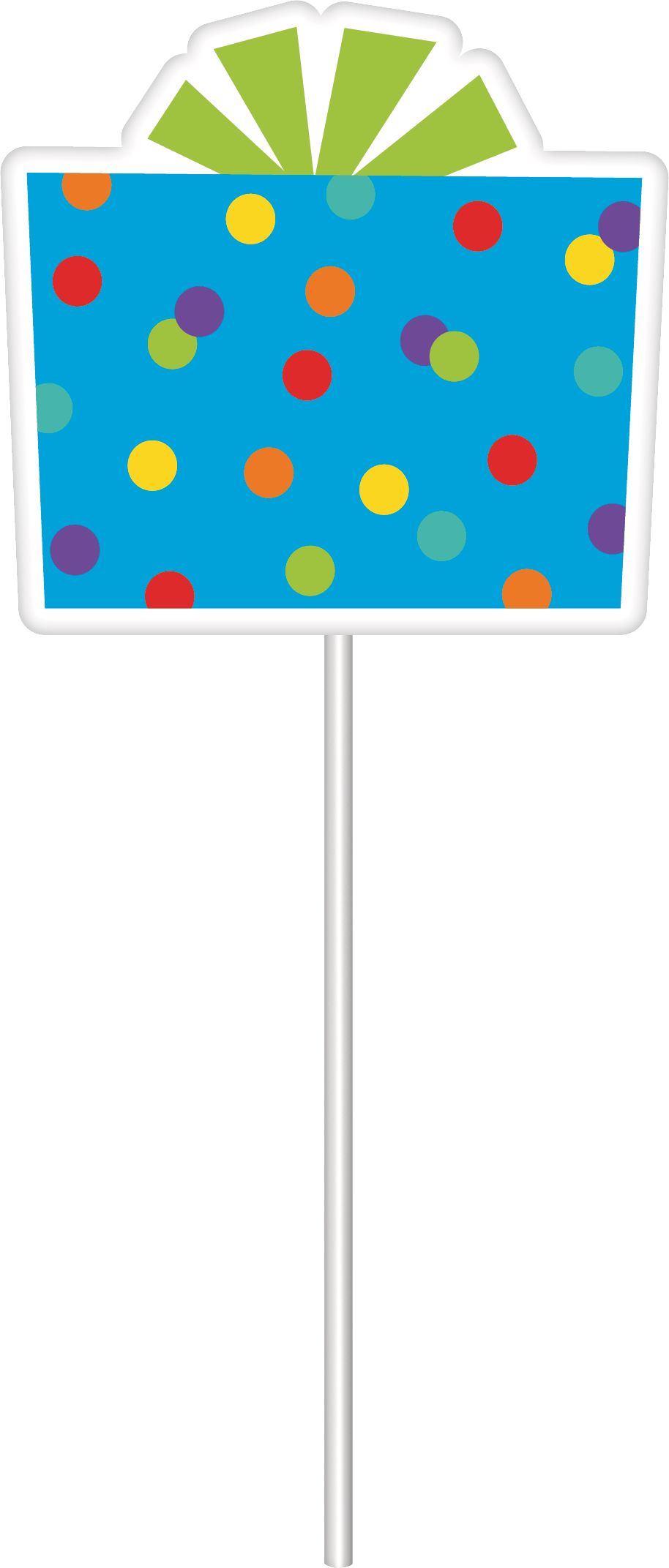 Birthday Balloon "Happy Bday" Plastic Scene Setter Background Decoration with Photo Booth Props, Red/Blue, 40-in, 22-pk, for Birthday Party Front_Flat