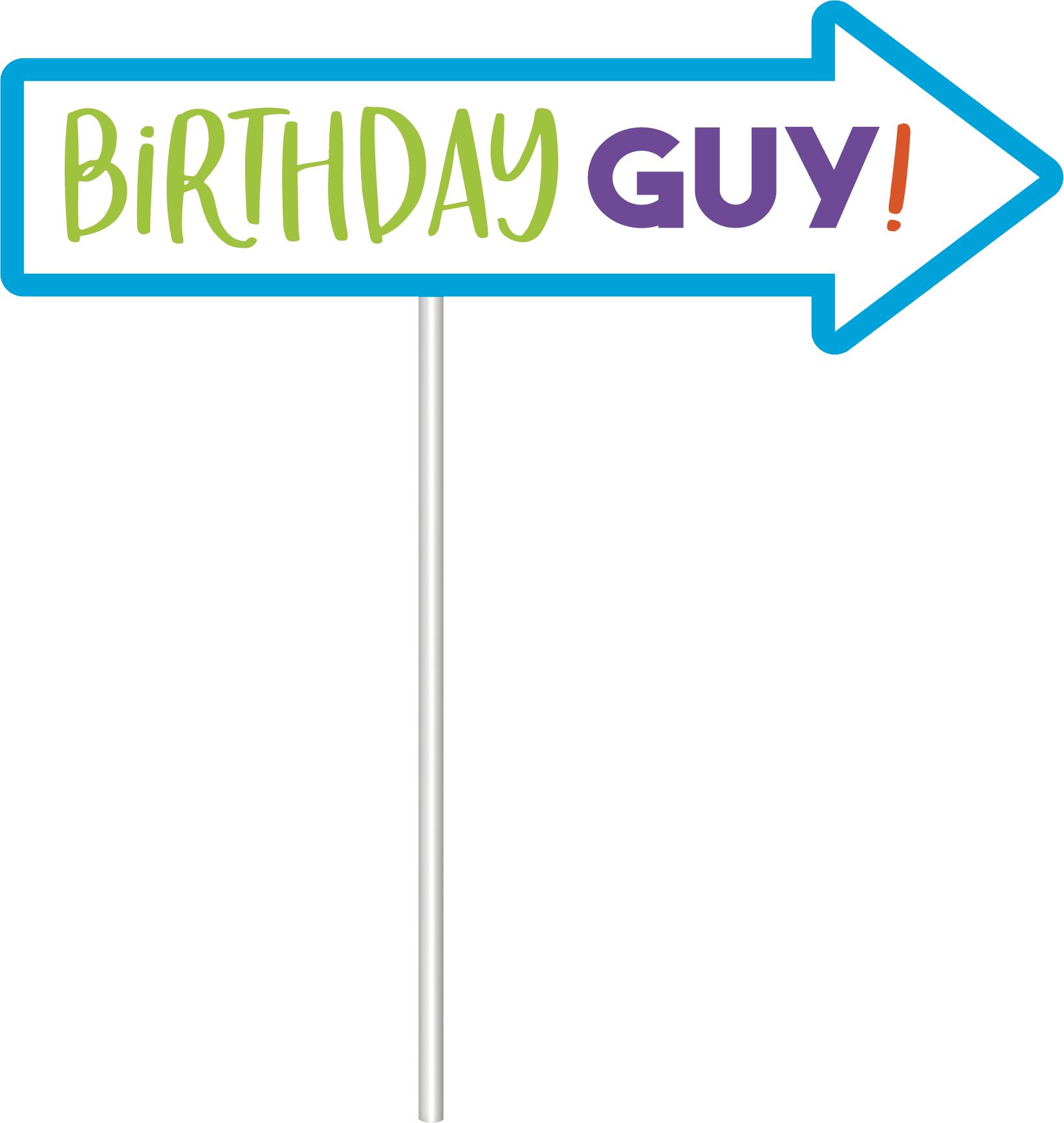 Birthday Balloon "Happy Bday" Plastic Scene Setter Background Decoration with Photo Booth Props, Red/Blue, 40-in, 22-pk, for Birthday Party Front_Flat