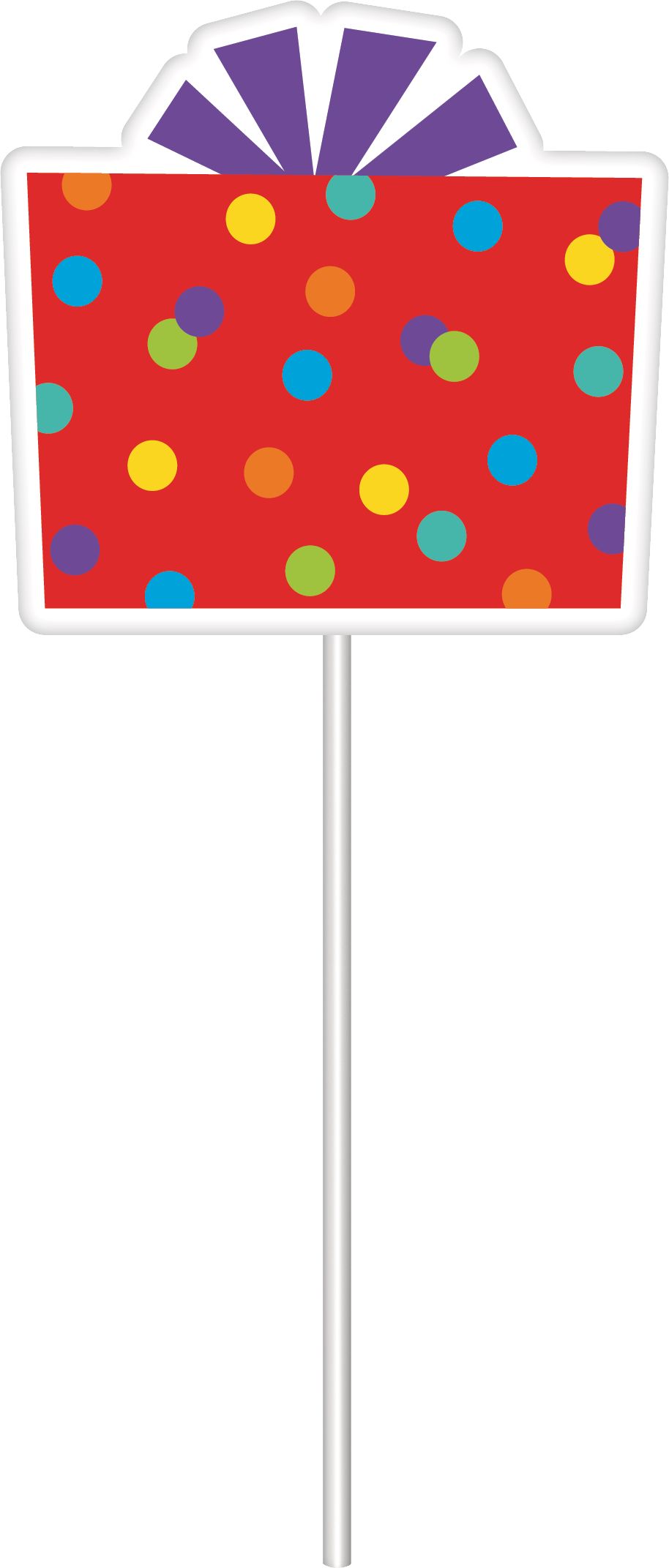 Birthday Balloon "Happy Bday" Plastic Scene Setter Background Decoration with Photo Booth Props, Red/Blue, 40-in, 22-pk, for Birthday Party Front_Flat