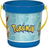 Classic Pokémon Favour Reusable Plastic Container, Blue/Yellow Front_Elevated