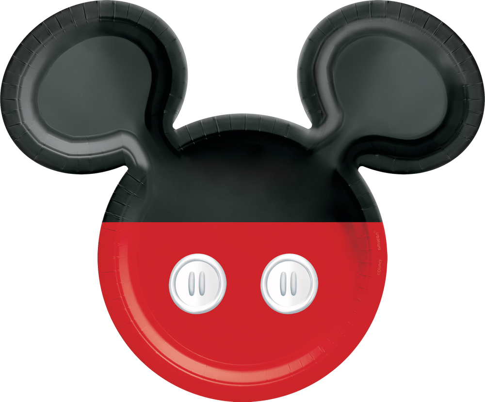 Mickey Mouse Forever Shaped Birthday Party Lunch Plates, 8-pk ...
