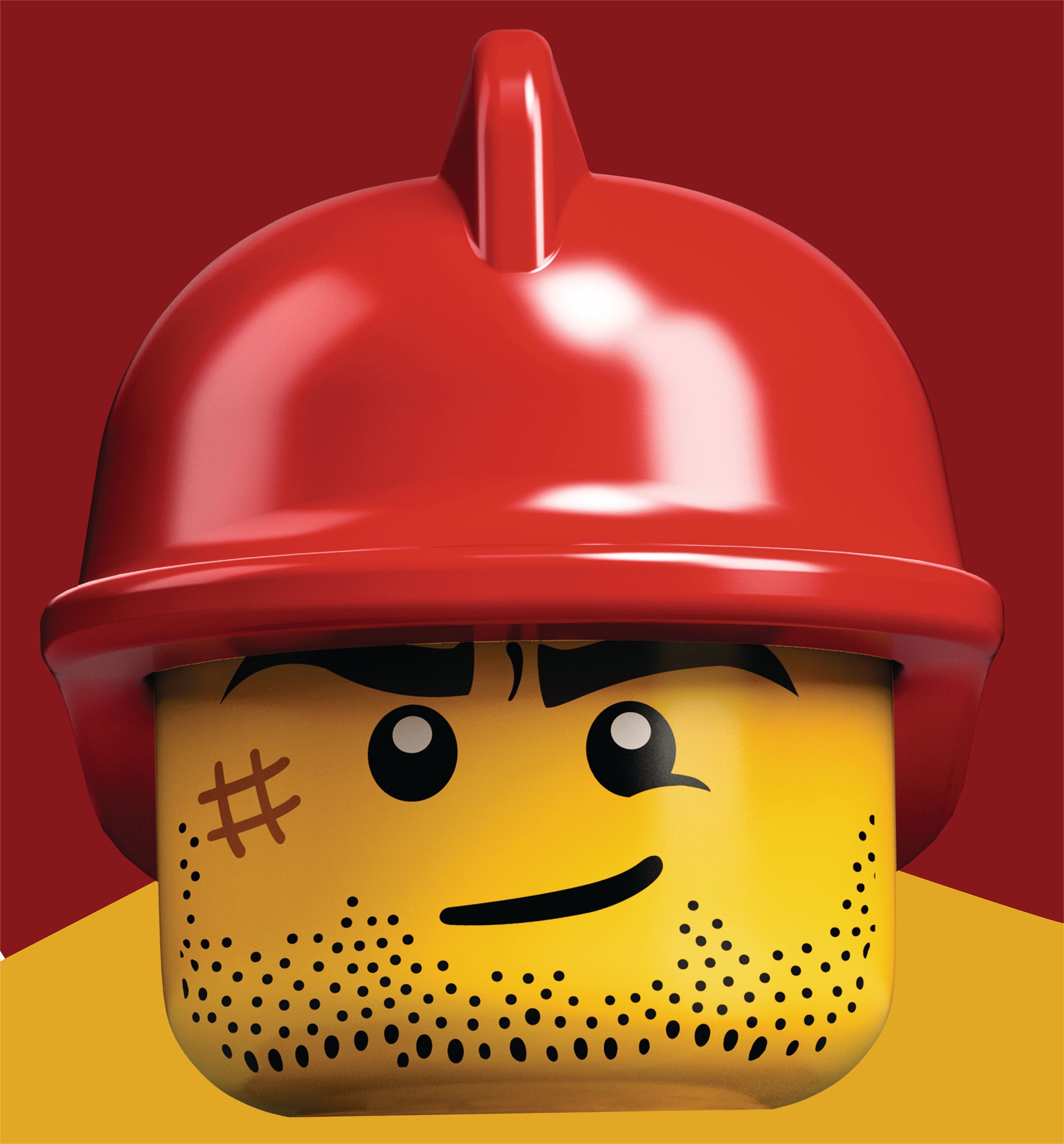 Lego Birthday Party Scene Setter Decoration with Props, 16-pc Front_Flat