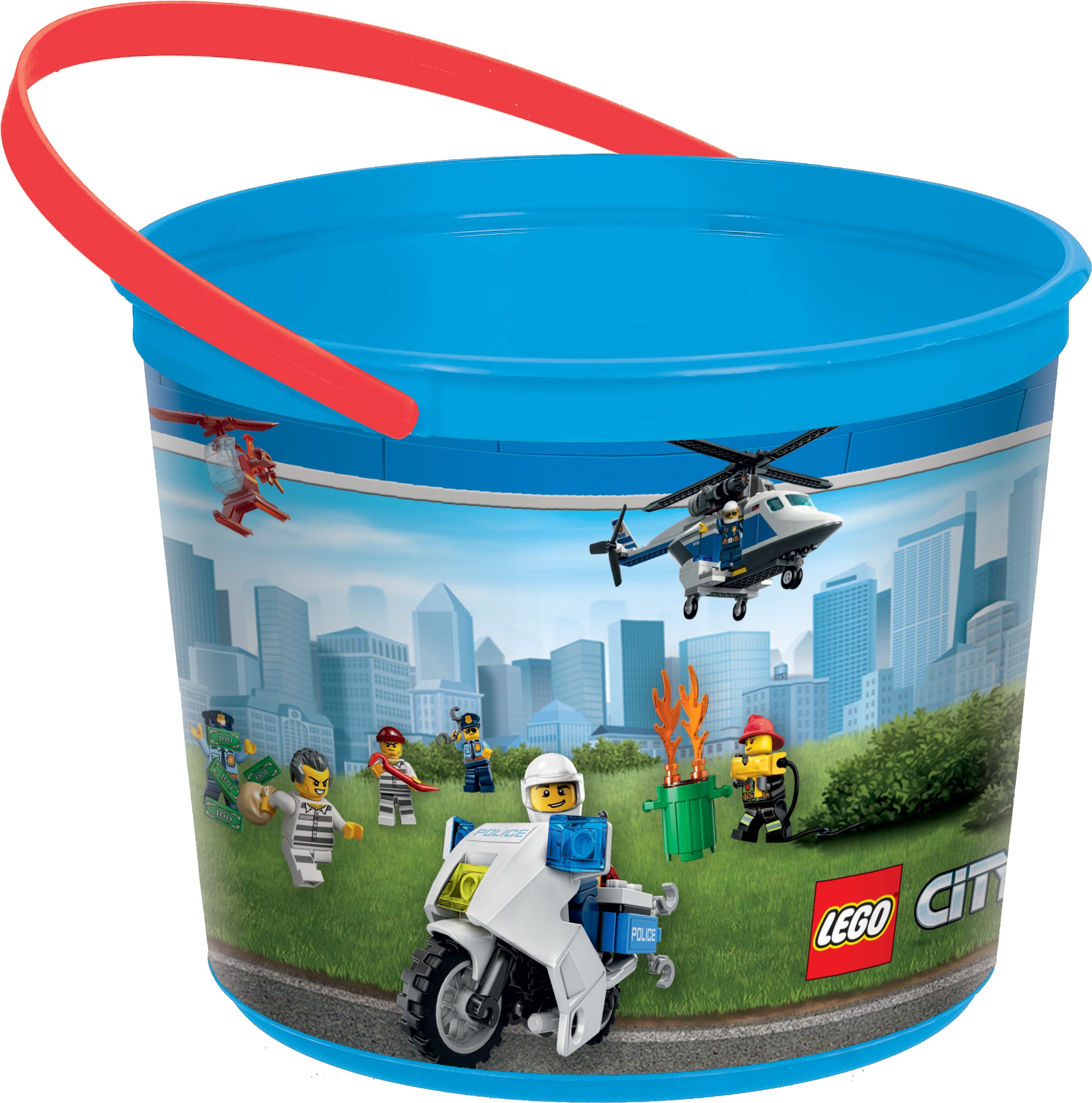 LEGO City Birthday Party Favour Container Front_Elevated