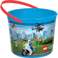 Contenant à surprises pour fête d'anniversaire LEGO City Front_Elevated