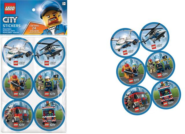 Lego City Stickers for Birthday Party Favours, 24-pk Composite_or_Mixed