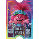 Trolls World Tour Postcard Birthday Party Invitations, 8-pk Front_Flat