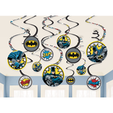 Décorations à suspendre Justice League Heroes Unite Batman pour fête d’anniversaire, paq. 12 Composite_or_Mixed