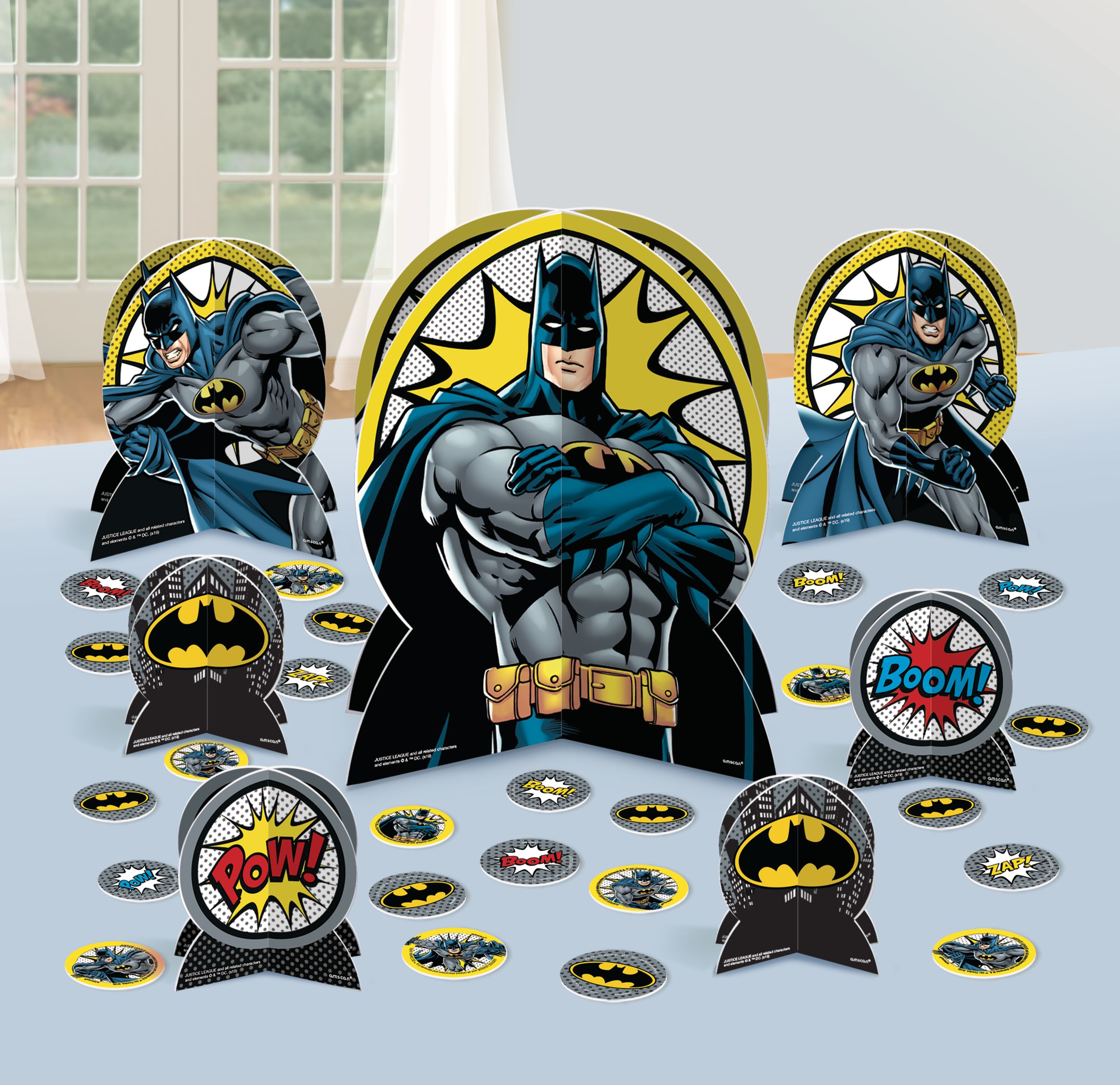 Décorations de table pour fête d'anniversaire Ligue des Justiciers, Batman Composite_or_Mixed