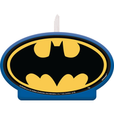 Bougie pour fête d'anniversaire La Ligue des Justiciers de Batman Front_Flat
