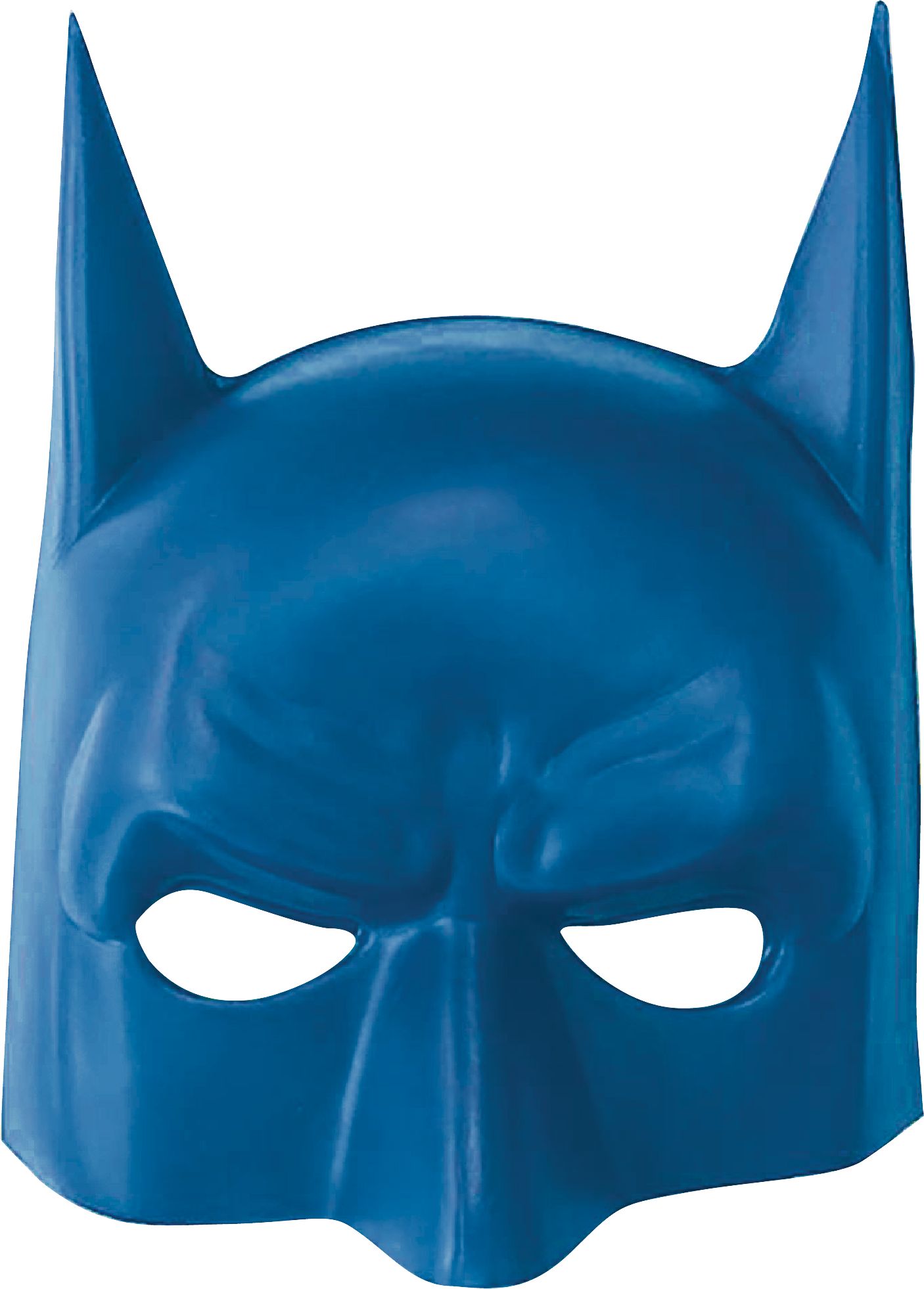 Demi-masque de Batman DC La Ligue des Justiciers, bleu, taille unique, accessoire de costume à porter pour anniversaires/l'Halloween Front_Flat