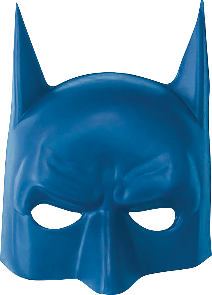 Demi-masque de Batman DC La Ligue des Justiciers, bleu, taille unique,  accessoire de costume à porter pour anniversaires/l'Halloween