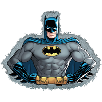 Décoration miniature pinata pour les fêtes d’anniversaire les héros de la Justice League Front_Flat