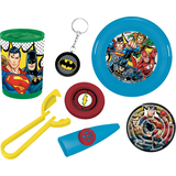 DC Justice League Superman/Batman/Flash Mega Mix Party Favour Pack, Green/Blue/Yellow, 48-pk, for Birthday/Party Favour Composite_or_Mixed