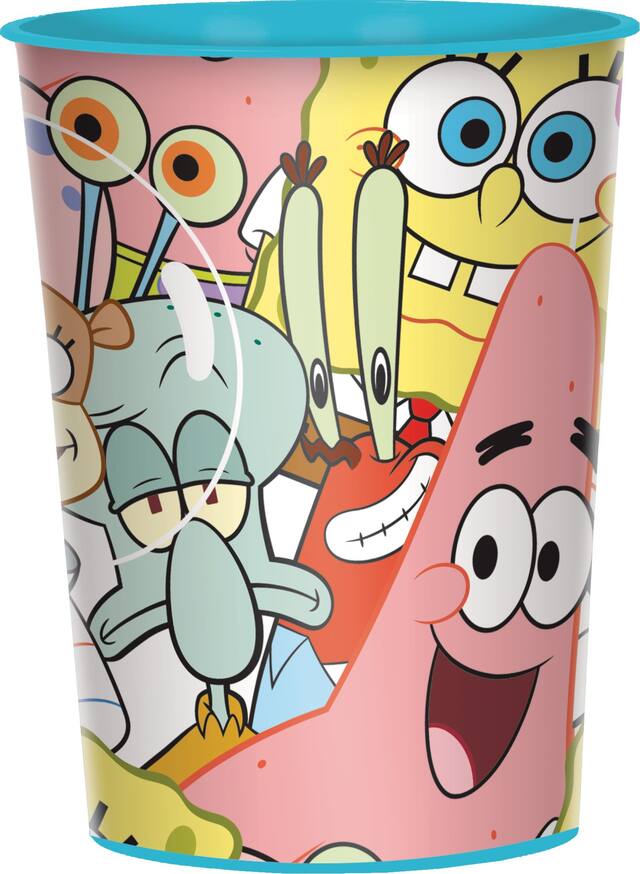 Gobelet à surprises pour fête d'anniversaire, Bob l'éponge, 16 oz Front_Elevated