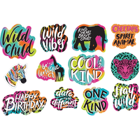 Découpes pour fête d'anniversaire Wild Child, paq. 12 Front_Flat