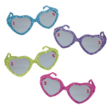 Lunettes étincelantes en forme de coeur de cadeaux-surprises d'anniversaire Trolls Tournée mondiale, paq. 8 Composite_or_Mixed