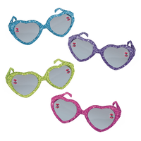 Lunettes étincelantes en forme de coeur de cadeaux-surprises d'anniversaire Trolls Tournée mondiale, paq. 8 Composite_or_Mixed