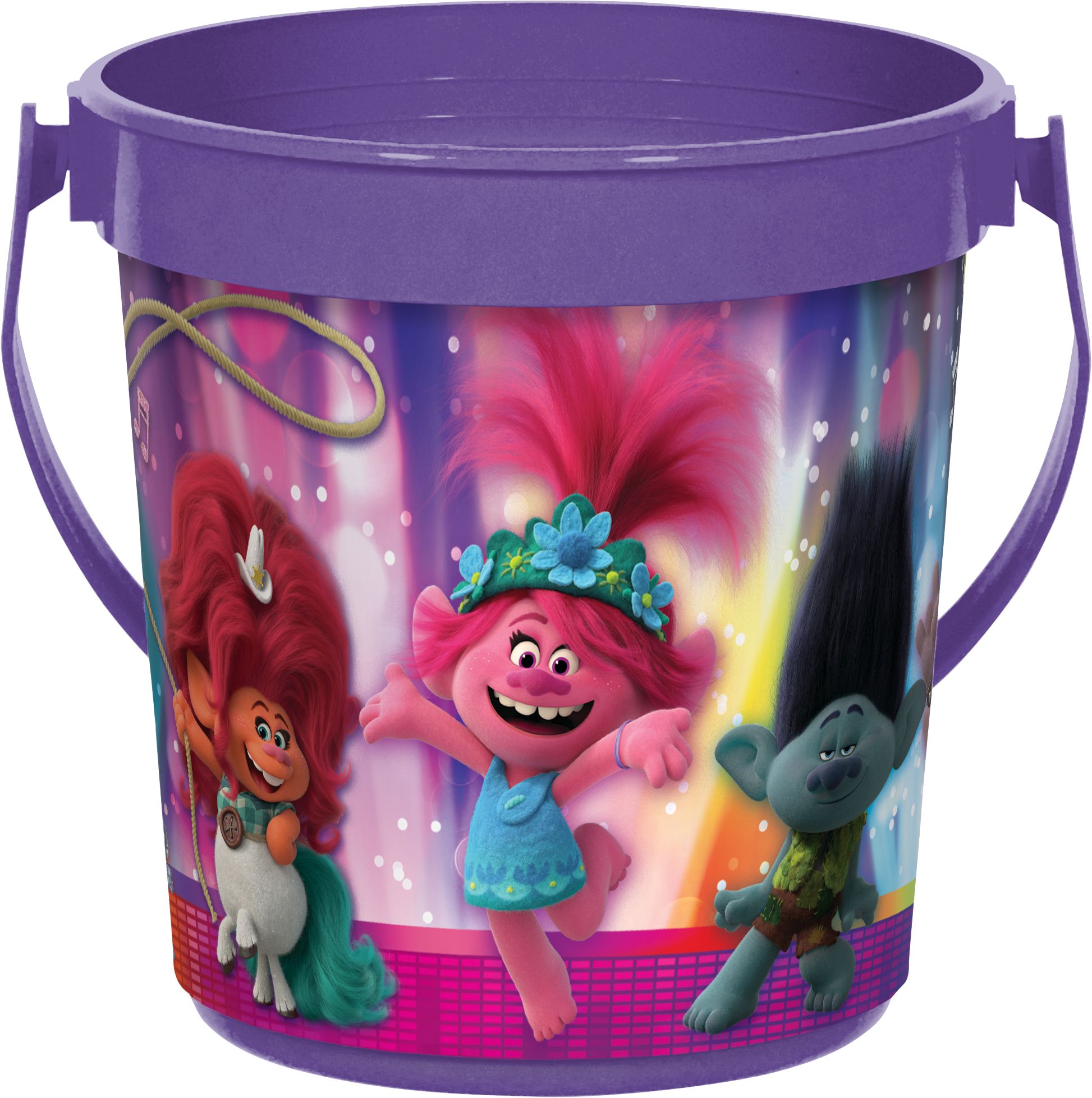 Trolls World Tour Birthday Party Favour Container Front_Elevated