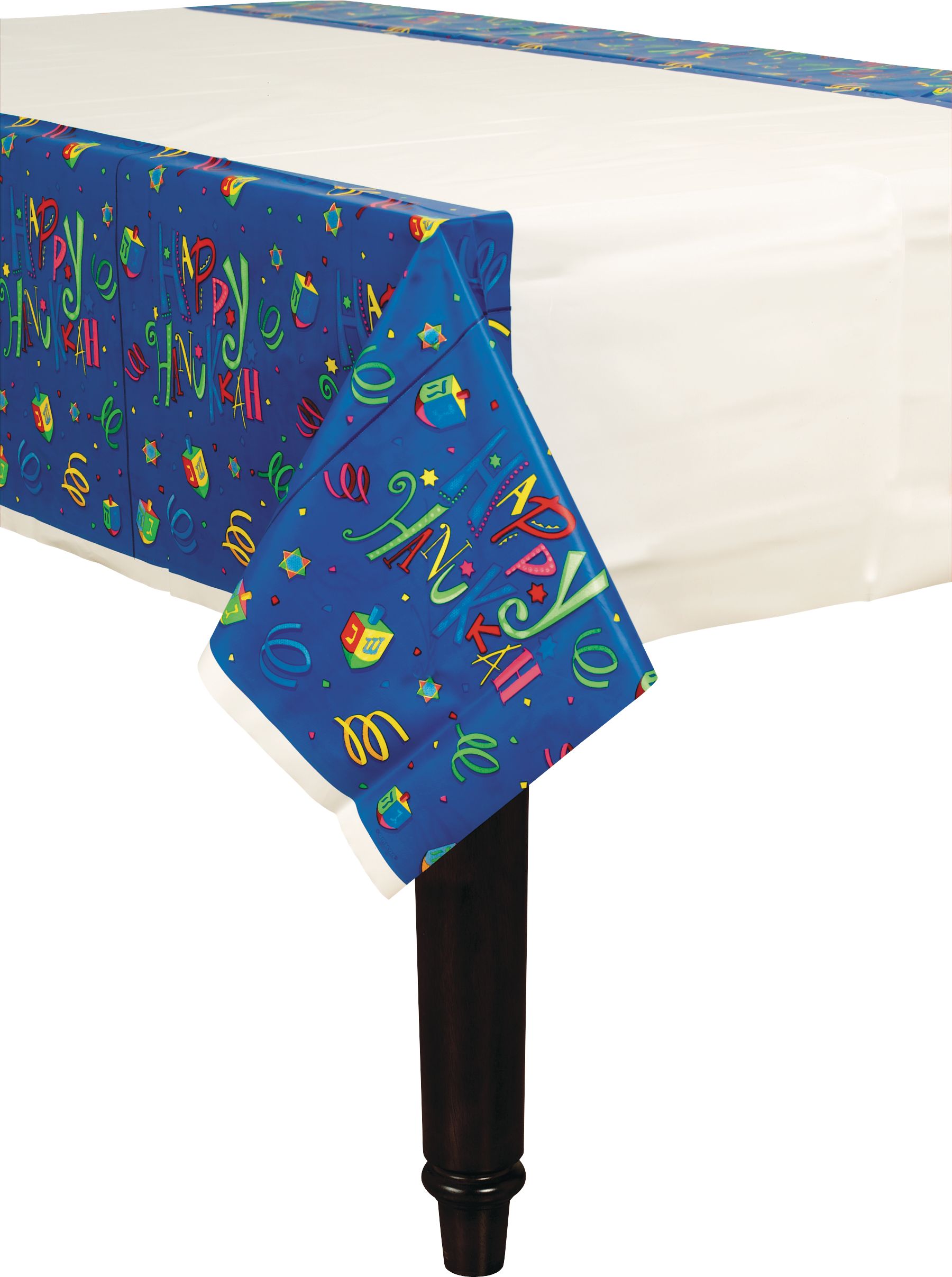 Nappe réutilisable en plastique, fusée, planètes et étoiles, 54 x 96 po CloseUp