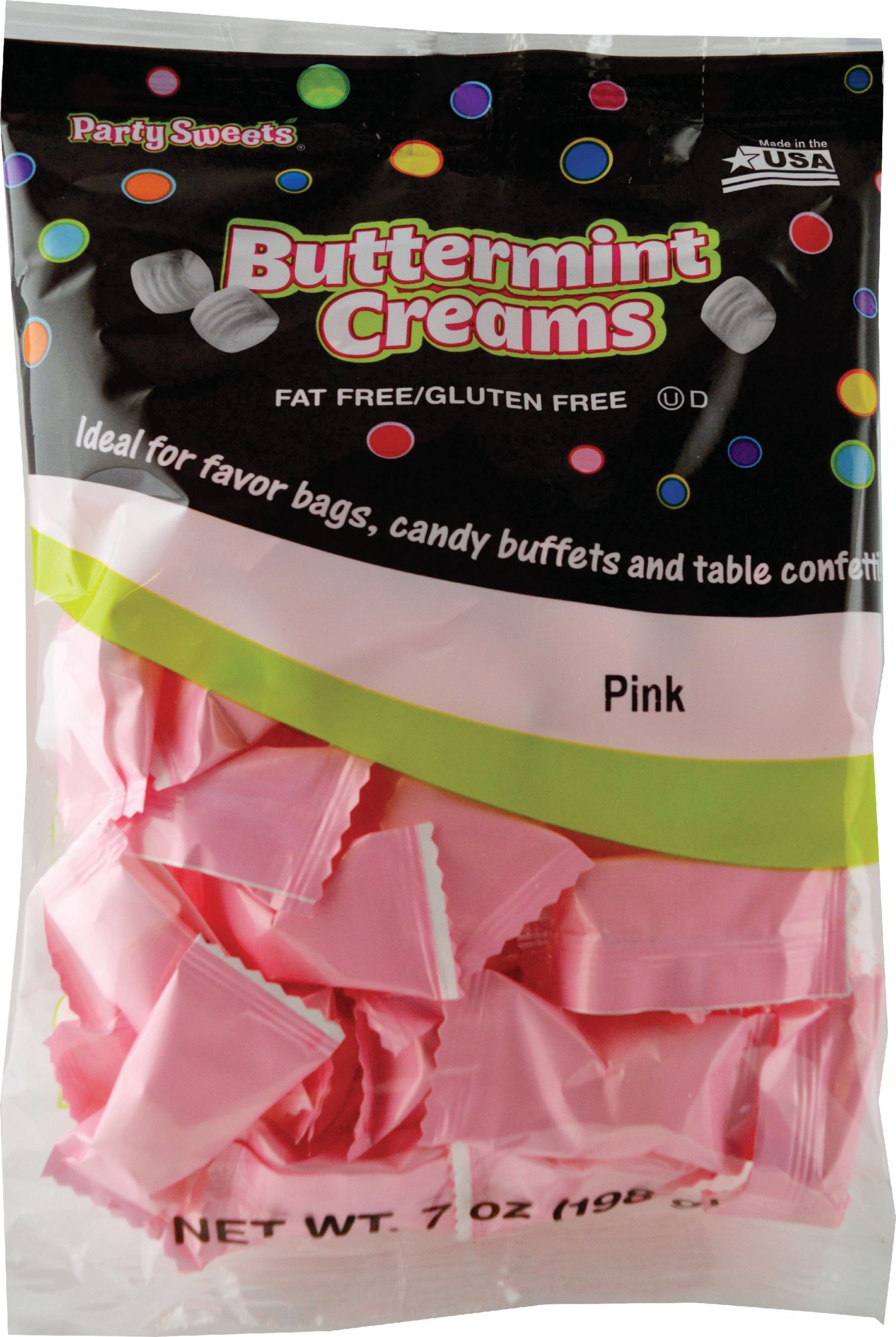 Confettis, bleu, or et rose, paq. 8 Front_Flat