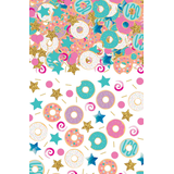 Donut & Stars Confetti Table Scatter Decoration, Blue/Pink, 2.5-oz, for Birthday Party Composite_or_Mixed
