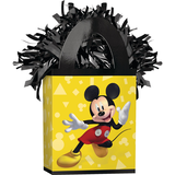 Disney Mickey Mouse Gift Bag Shaped Balloon Weight Accessory, Yellow/Black, 5.5-in, for Birthday Party Front_Angled_Right