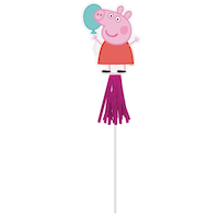 Baguettes en papier pour fête d'anniversaire, Peppa Pig, paq. 8 Front_Flat