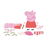 Nickelodeon Peppa Pig Build Your Own Peppa Craft Kit, Pink, 4-pk, for Arts & Crafts/Birthday Favour Front_Elevated