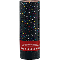 Large Confetti Cannon Poppers, Multi-Coloured, 12-pk, for New Year's Eve/Birthday Party