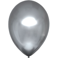 Round Satin Latex Balloons, Assorted Colours, 11-in, 6-pk, for Birthday Party Front_Flat