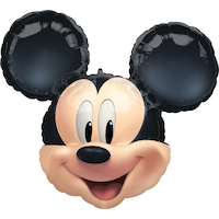Mickey Mouse Forever Foil Balloon for Birthday Party, Helium Inflation Included, 25-in Front_Flat
