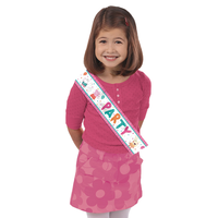 Écharpe Party de Nickelodeon Peppa Pig, multicolore, taille unique, accessoire portable pour anniversaires Front_Flat