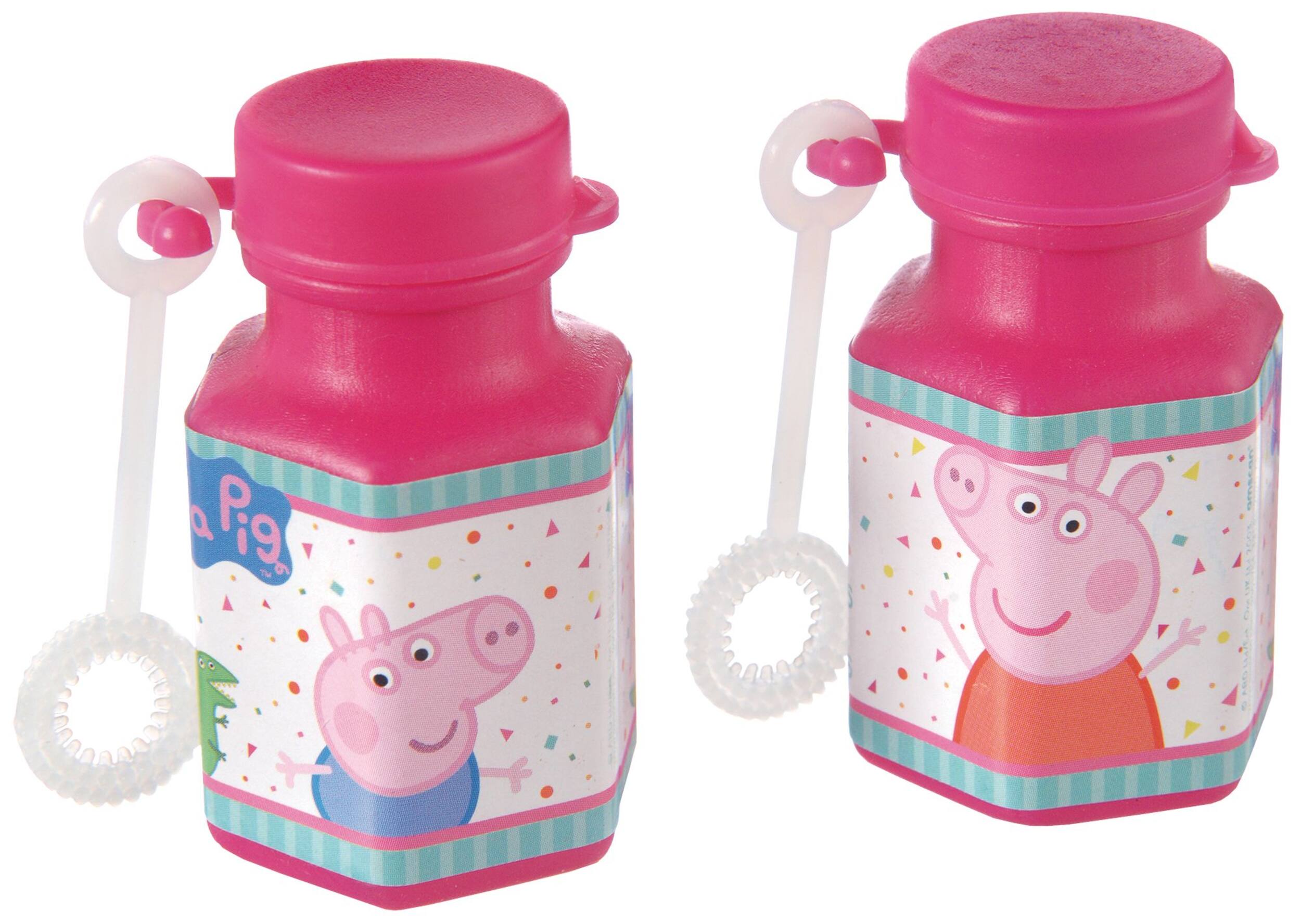 Mini bulles pour cadeaux-surprises d'anniversaire, Peppa Pig, paq. 8 Front_Elevated