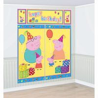 Peppa Pig Scene Setter with Photo Booth Props, 17-pc