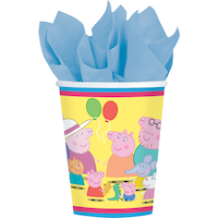 Peppa Pig Birthday Party Paper Cups, 9-oz, 8-pk