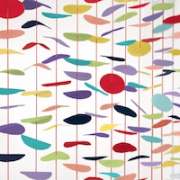 Tissue Circle Scene Setter Background Decoration Multi-Coloured, 11-in, for Baby Shower/Birthday Party Decoration Front_Flat