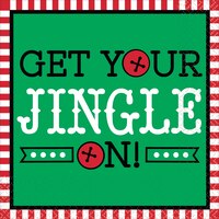 Serviettes à boisson Get Your Jingle On, paq. 16 Front_Flat