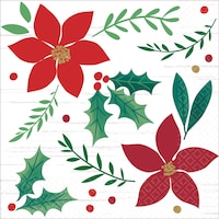 Christmas Wish Beverage Napkins, 16-pk Overhead_Flat
