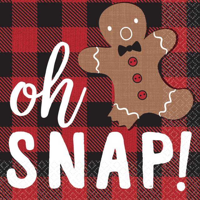 Oh Snap Beverage Napkins, 16-pk Front_Flat