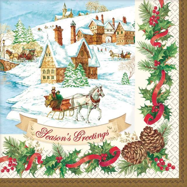 Holiday Magic Dinner Napkins, 36-pk Front_Flat