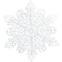 Metallic Silver Snowflake Vinyl Placemat Front_Flat
