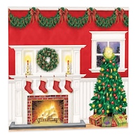 Room & Table Centerpiece Decorating Kit, Red/Green, 12-ft, 6-pk, for Christmas Front_Flat
