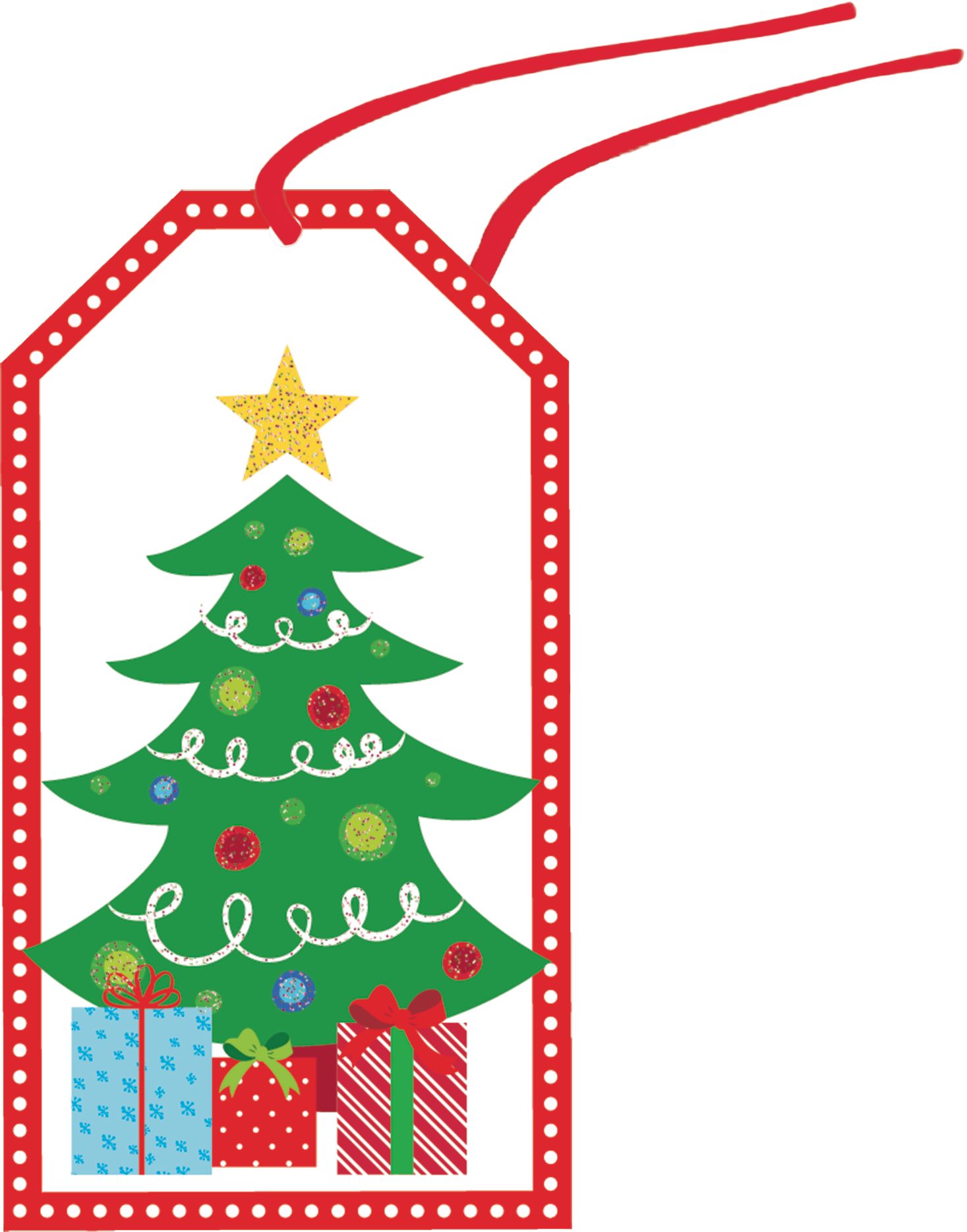 Modern Christmas Gift Tags, 36-pk Front_Flat