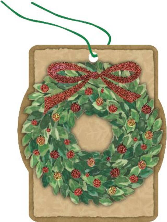 Étiquettes-cadeaux en papier kraft, paq. 36 Front_Flat