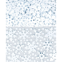 Blue Snowflake Confetti Front_Flat